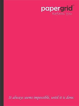 papergrid Single line Note book A4 (29.7 cm x 21 cm), Pack of 4 A4 Notebook 29.7 x 21 384 Pages