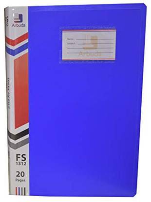 arbuda Clear Folder Plastic File , Display Presentation File 10 Pockets F/S Size - Plastic Plastic