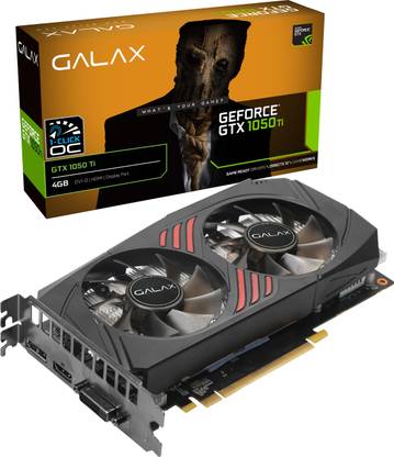 GALAX GeForce GTX 1050 Ti (1-Click OC) GDDR5 4 GB NVIDIA Chipset 128 bit 1290 MHz Graphics Card