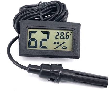 Solnoi Electronics hermometer Hygrometer Temperature Indoor Convenient Temperature Sensor Humidity Meter Gauge Instruments Cable Instant Read Thermocouple Kitchen Thermometer