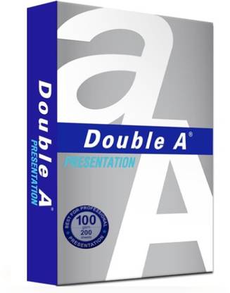 Double A 100 GSM ( 200 Sheets) Unruled A4 100 gsm Copy Paper