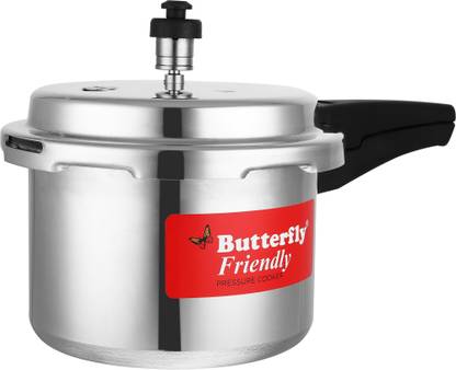 (Refurbished) Butterfly Friendly Aluminium 3 L Pressure Cooker