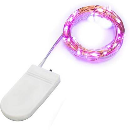 MANSAA 20 LEDs 1.98 m Pink Steady String Rice Lights