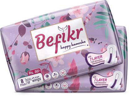 Befikr Sanitary Pads with Japanese Technology | XXL size| Sanitary Pad