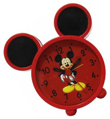 SellRider Analog Mickey Mouse Brown Color Alarm Clock for Study Clock