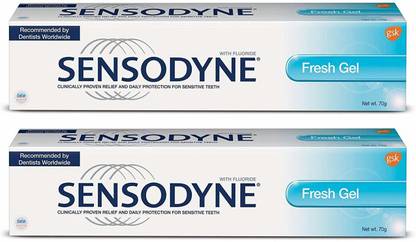 SENSODYNE Fresh Gel - 150 g (Pack of 2) Toothpaste