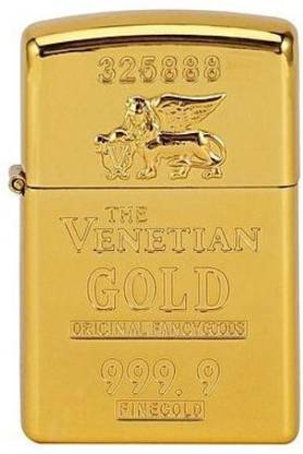 TARGET PLUS THE VENETIAN GOLD ARC JL 685 FIRST QUALITY 999.9 Cigarette Lighter