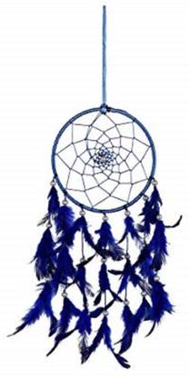 Ryme Blue Dream Catcher 6 Inches Wall Hanging For Home / Office Wool Dream Catcher