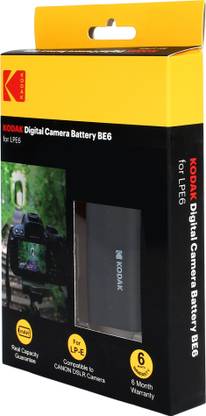 KODAK LPE6 BE6 7.4V 1800mAh 13.4Wh Digital Camera  Battery