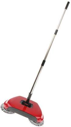 Tortoise zone Rotating Cordless Vacuum Cleaner Sweeper mop New Designe and Easy Use Auto Spin Hand Push Sweeping Broom Floor Dust Cleaning Sweeper Cleaner Mop Tool-Color May Very Plastic Dry Broom