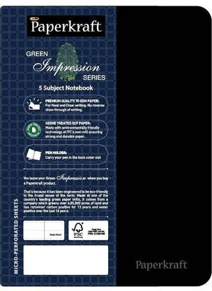 Paperkraft Green Impression Series A5 Notebook Single Line 300 Pages