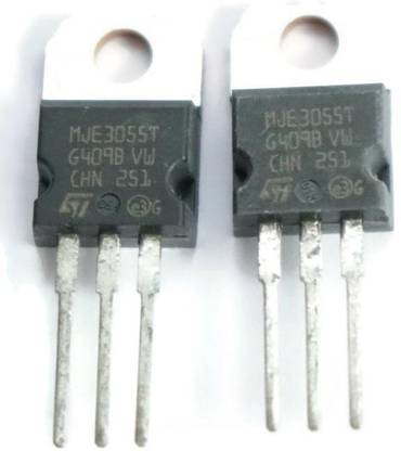 Electronic Spices MJE3055T Bipolar (BJT) Single Transistor 10A 60V PACK OF 5 Electronic Components Electronic Hobby Kit