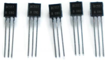 Electronic Spices Transistors Combo BC557 BC547 NPN PNP, 25 Pieces Each, 50 Pieces Electronic Components Electronic Hobby Kit