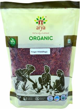 ARYA Certified Organic Finger Millet ( Ragi Seeds ) , 5 Kgs ( Sabut Nachni ) Finger Millet
