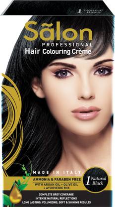 Modicare SALON PROFESSIONAL HAIR COLOURING CREME -NATURAL BLACK , NATURAL BLACK