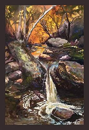 Mad Masters Water Color Painting 1 Piece Wooden Framed Painting |Wall Art | Home Décor | Painting Art | Unique Design | Attractive Frames(Mad R1 2582) Oil 18 inch x 12 inch Painting