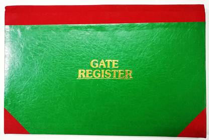 LRS Gate Register Premium Quality - 100 GSM Paper - 200 Pages Gate Entry Register - 100GSM paper - 200 Pages 0-Part Gate Register
