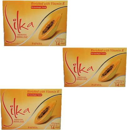 SILKA Papaya Extract Soap For Dark Scars Removal Skin Made In Philippines