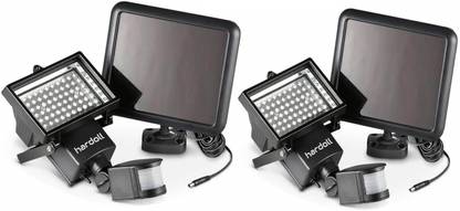 HARDOLL Set of 2 Waterproof 60 LED Solar Motion Sensor Lights Outdoor Security Flood Lights for home garden outdoor Solar Light Set