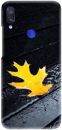 LEEMARA Back Cover for Xiaomi Redmi Note 7 Pro - Leaf Design, Printed Back Cover