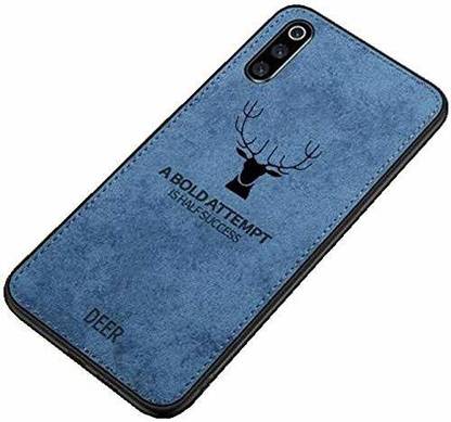 MOBILOVE Back Cover for Samsung Galaxy A50, A50s, A30s | Deer Pattern Cloth Texture Leather Finish Soft Fabric Hybrid Case