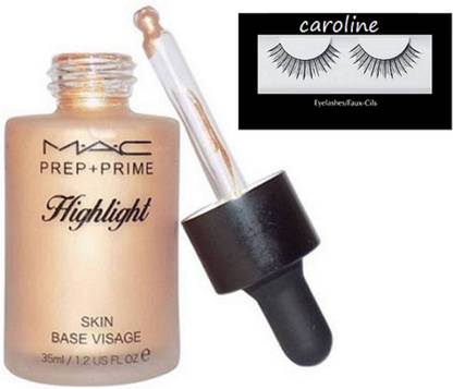 कैरोलाइन Eyelashes,Prep+Prime Highlight Skin Base Visage