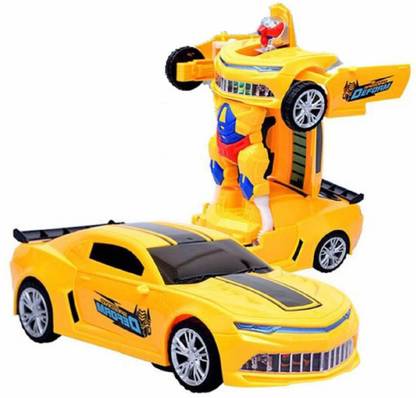 Zyamalox Robot Deform Auto Function Speed Car with 3D Special Light