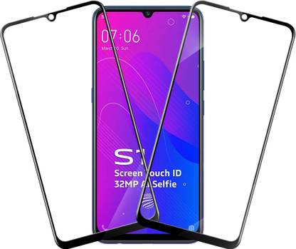 HUPSHY Edge To Edge Tempered Glass for Vivo S1