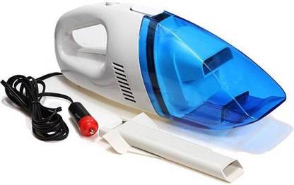 Onshoppy Good Quality 12- V Portable Car Vacuum Cleaner  (White, Blue) Wet & Dry Vacuum Cleaner