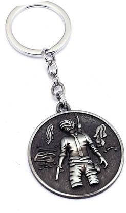 AVI Pubg Fps Game Playerunknown's Battlegrounds Silver For Fans Design Key Chain