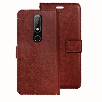 Asmart Flip Cover for Nokia 6.1 Plus