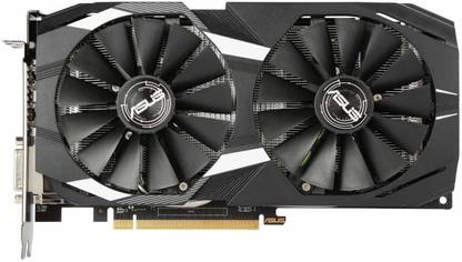 ASUS Radeon RX 580 8GB Dual-Fan OC Edition GDDR5 DP HDMI DVI VR Ready AMD Graphics Card (DUAL-RX580-O8G) GDDR5 8 GB NVIDIA Chipset 64 bit 1380 MHz Graphics Card