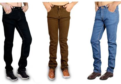 American indigo Men Brown, Blue, Black Jeans
