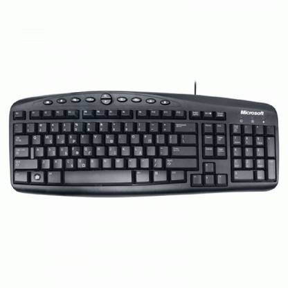 MICROSOFT RT2300 Wired USB Standard Desktop Keyboard Compatible with Desktop, Laptop, Mac