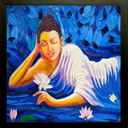 Virasat Frame 296 Canvas 12 inch x 12 inch Painting