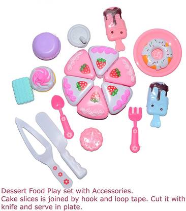 TULLY 14 pcs Pretend Play Dessert Food Ice Cream