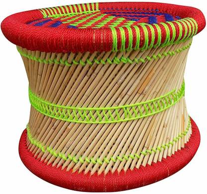 Nupremo Eco-Friendly Multipurpose Handicraft Furniture Handmade Traditional Modern Unbreakable Canewood Cane Bar Chair/Stool/Muddha/Mudda Outdoor & Cafeteria Stool