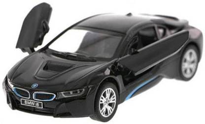 Kinsmart BMW i8 1/36 Black Diecast Scale Model Car