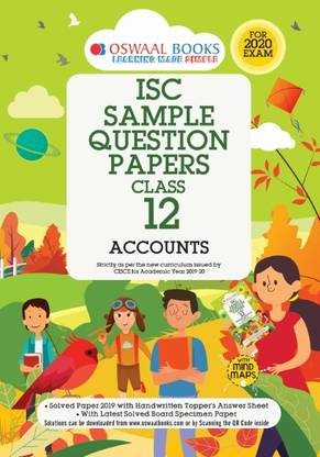 Oswaal Isc Sample Question Papers Class 12 Accountancy (for 2020 Exam)