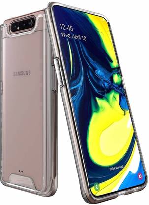 SLASH Back Cover for Samsung A80 Ice Hybrid Solid Soft Frame & Hard Transparent Back Case Cover