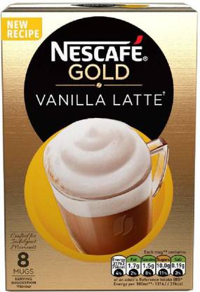 Nescafe Gold Vanilla Latte - 8 Sachets Instant Coffee