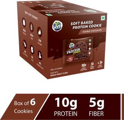 HYP Protein Cookie - Double Chocolate (Box of 6 Cookies) Cookies Biscuit
