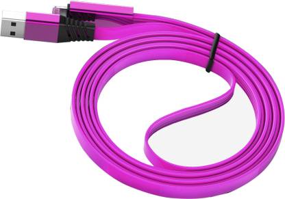 Vaku Luxos Lightning Cable 2.8 m Flat Fast Sync & Charging Cable | Operate Data Cable Even after Cutting and Reconnecting