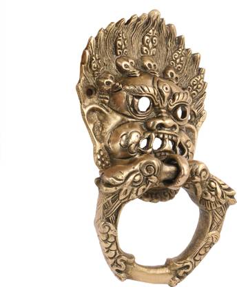 Sculpture Story BULL FACE DOOR KNOCKER Brass Door Knocker