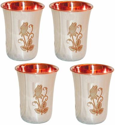 M&V CRAFT PURE (Pack of 4) CP0035-LAG Glass Set Water/Juice Glass