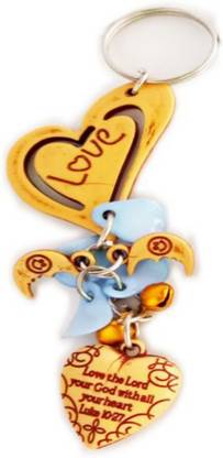Foniry LOVE DIL WITH MESSAGE HEART Key Chain