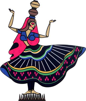 Intelligent Idiots Kalbeliya Dance From Rajasthan Theme Premium Quality Decorative Fridge Magnet Pack of 1