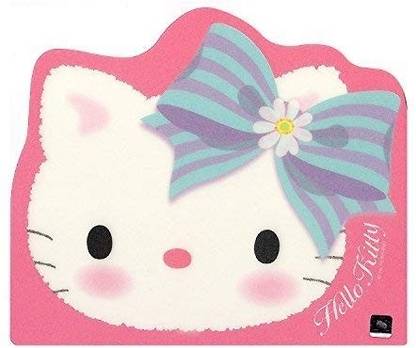 Hello Kitty Sanrio Computer Mouse Pad Blue Daisy Ribbon KITTY2 Non Slip Base Dual Sided Mousepad