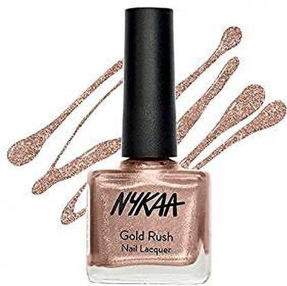 NYKAA Gold Rush Nail lacquer Lost In Gold 133 Gold