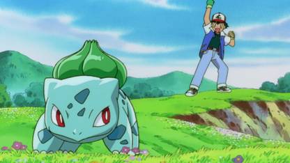 Athah Anime Pokémon Bulbasaur Ash 13*19 inches Wall Poster Matte Finish Paper Print